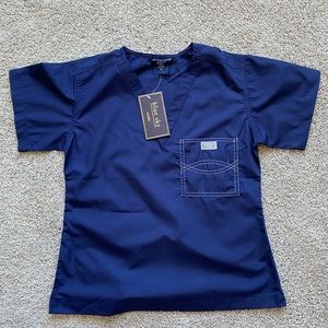 Blue Sky scrubs shirt